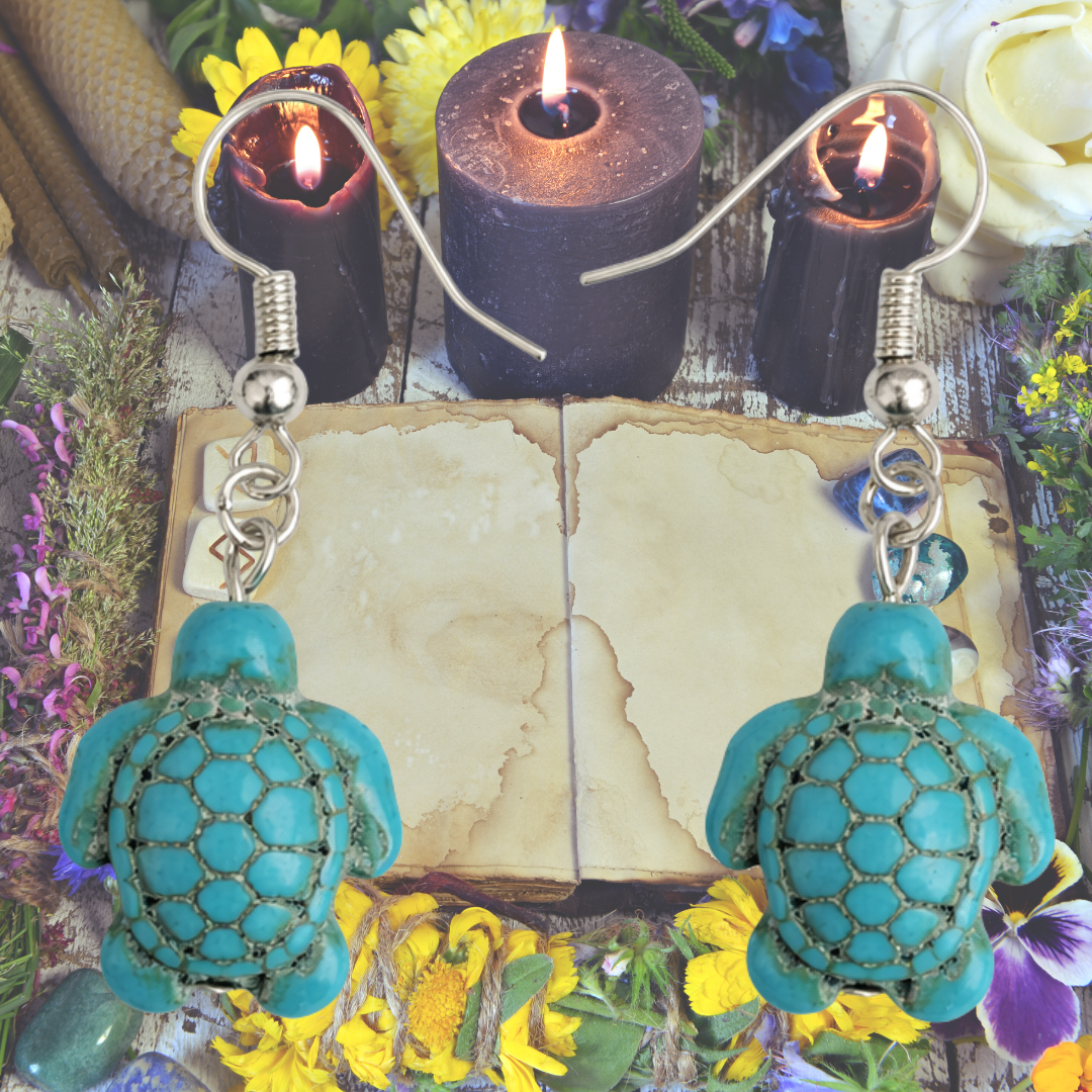 Sacred Journey Turtle Earrings