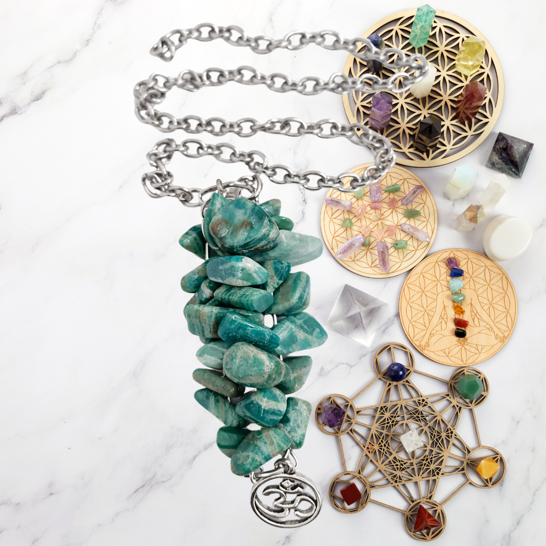 Sacred Tide Amazonite Divination Pendulum