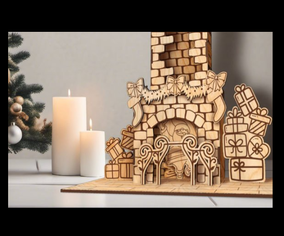 Santa Chimney Christmas Advent Calendar