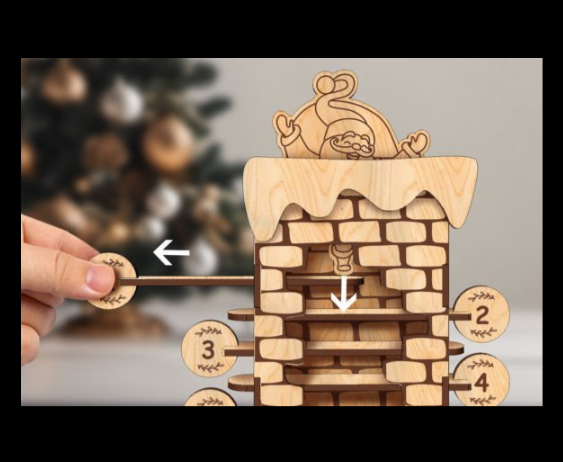 Santa Chimney Christmas Advent Calendar