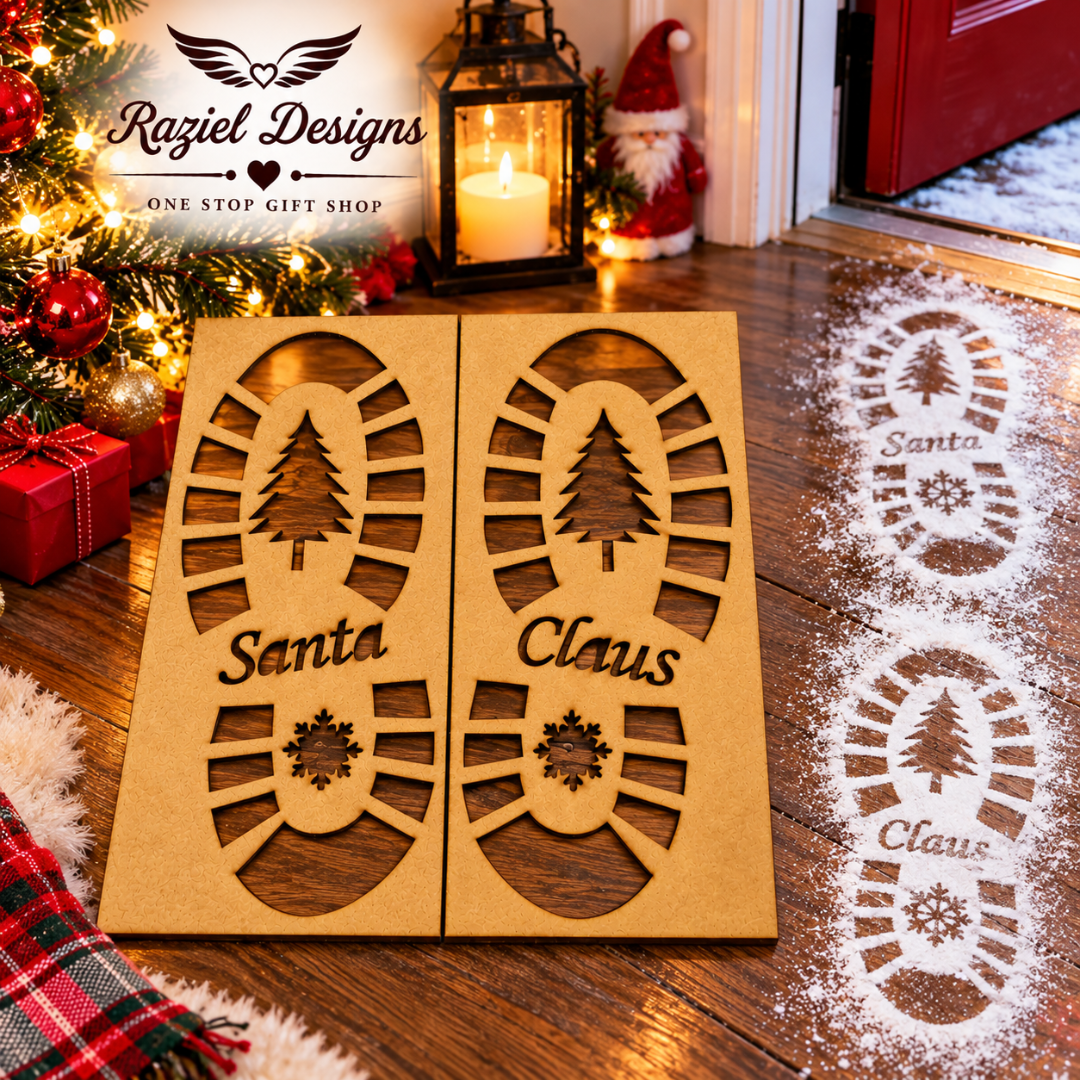 Santa Feet Stencil