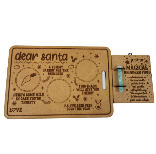 Santa Treat Board with Magical Reindeer Food