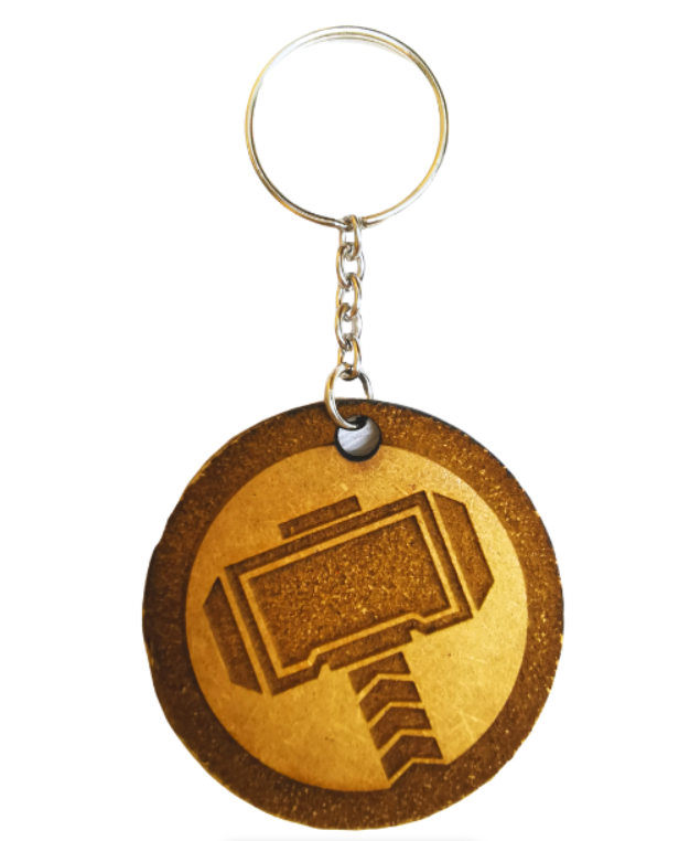 Thor Logo Themed Keyring