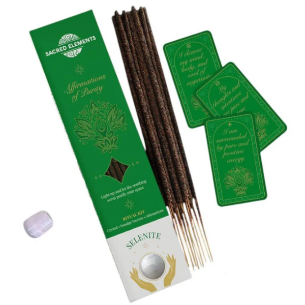 Selenite Smudge & Incense Kit