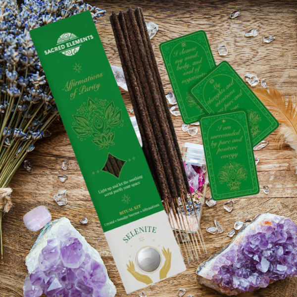Selenite Smudge & Incense Kit