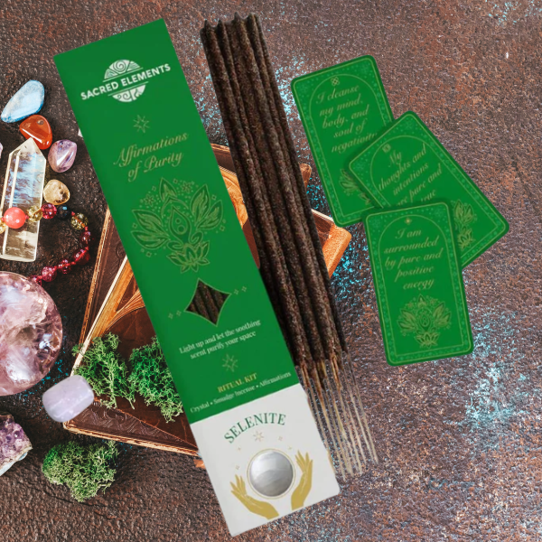 Selenite Smudge & Incense Kit