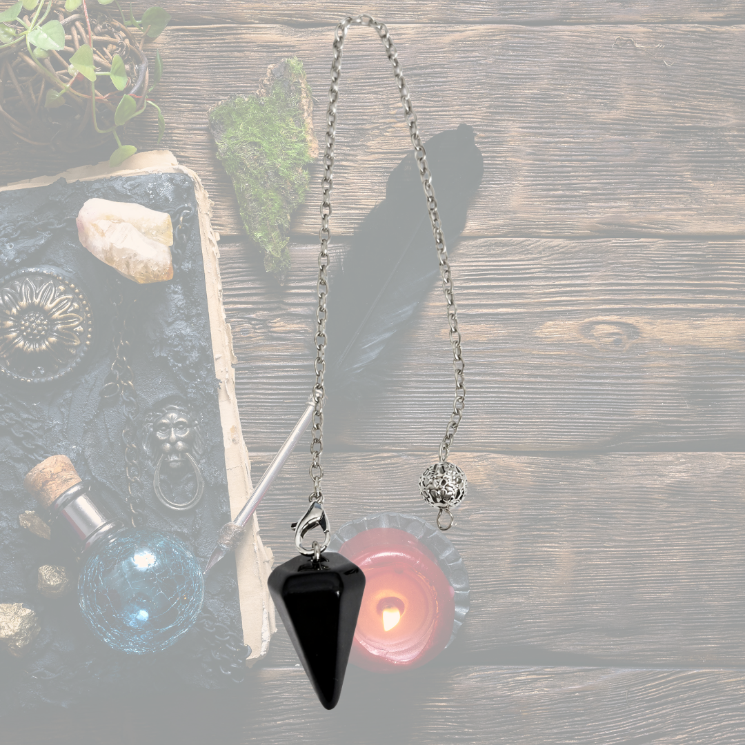 Shadowguard Black Obsidian Divination Pendulum