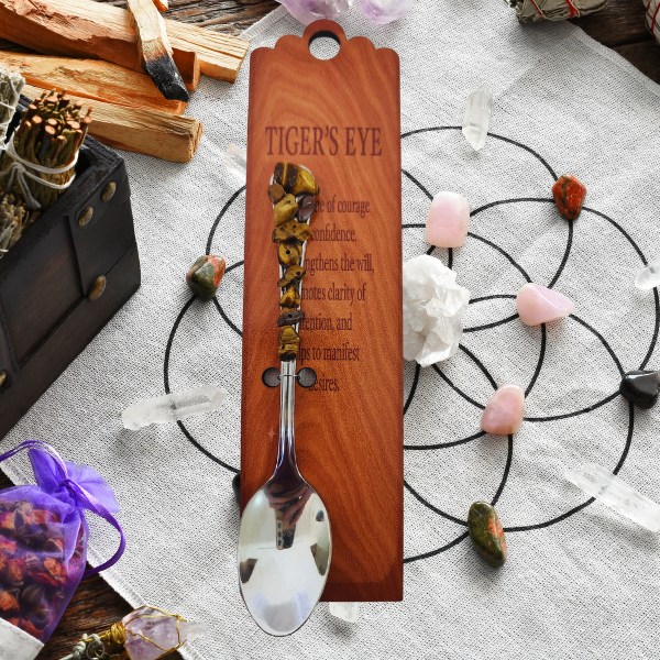 Silver Altar Spoon with Tiger’s Eye