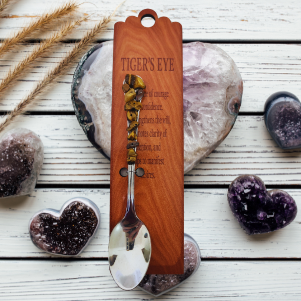 Silver Altar Spoon with Tiger’s Eye