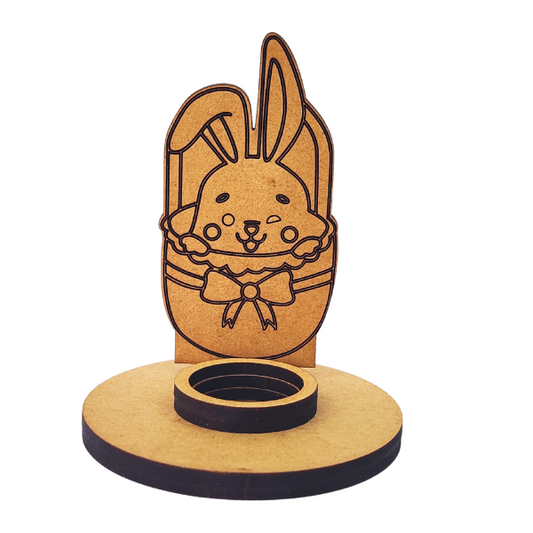 Single Easter Egg Holder - Basket Bunny