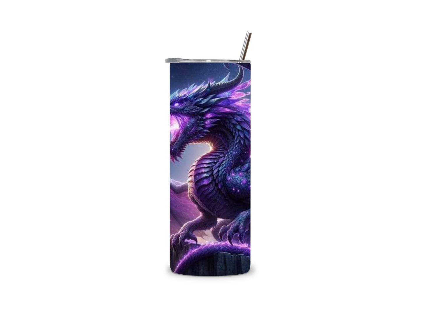 Purple Dragon Skinny Tumbler