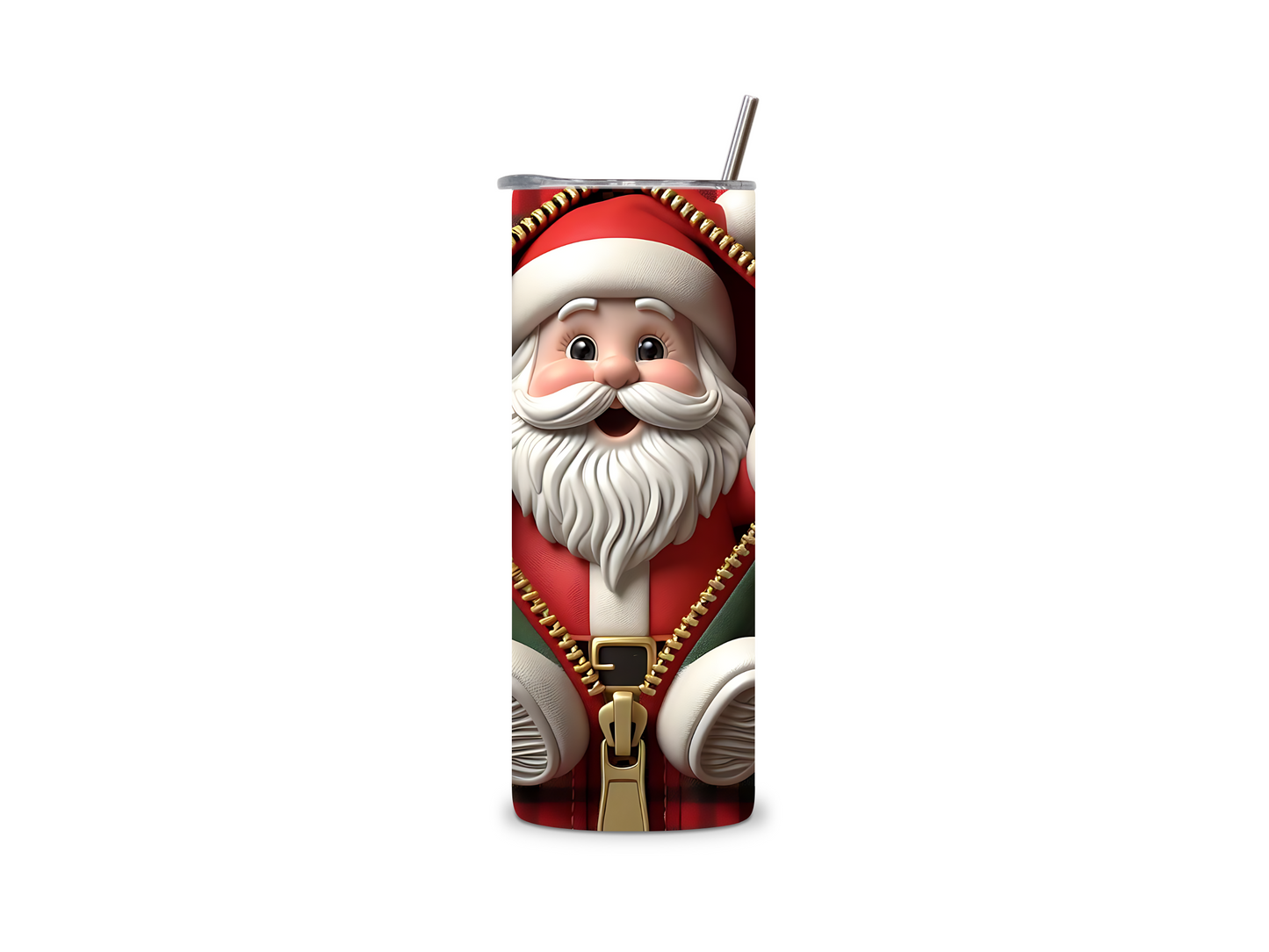 Christmas Father 3D Zipper 20 oz Tumbler