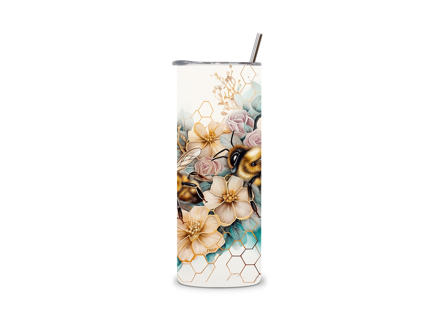 Bee Floral 20 oz Tumbler