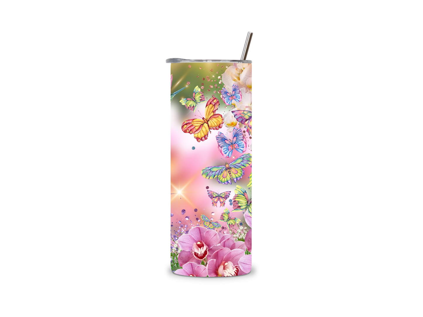 Hummingbird Butterfly 20 oz Tumbler