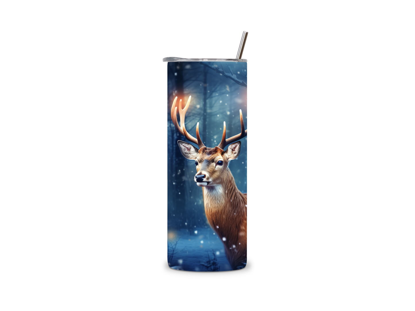 Reindeer In Winter Wonder Land 20 oz Tumbler