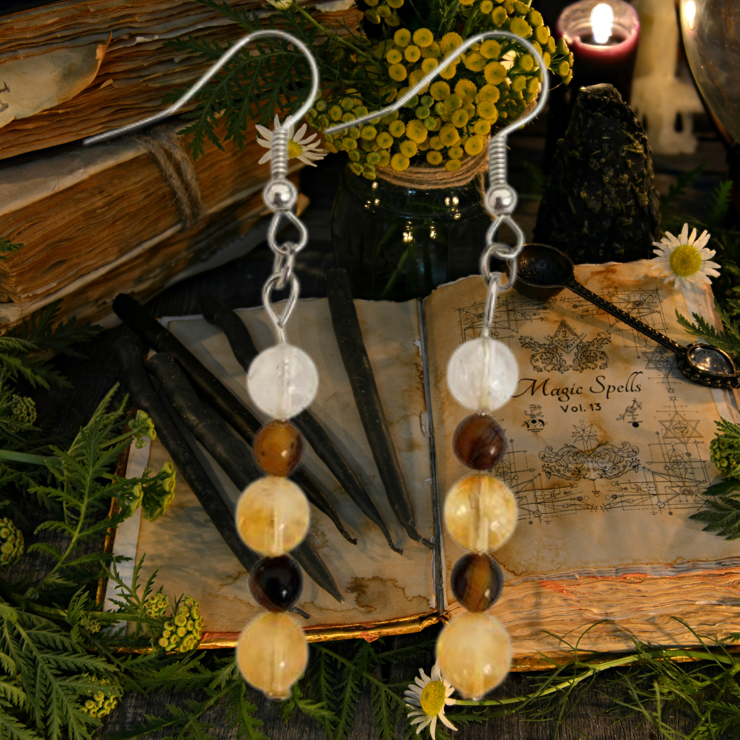 Solar Confidence Dangle Earrings