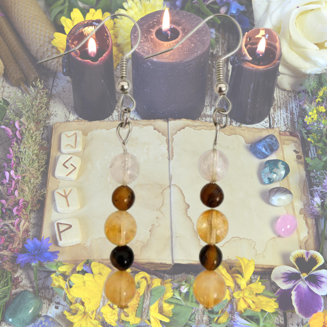 Solar Confidence Dangle Earrings