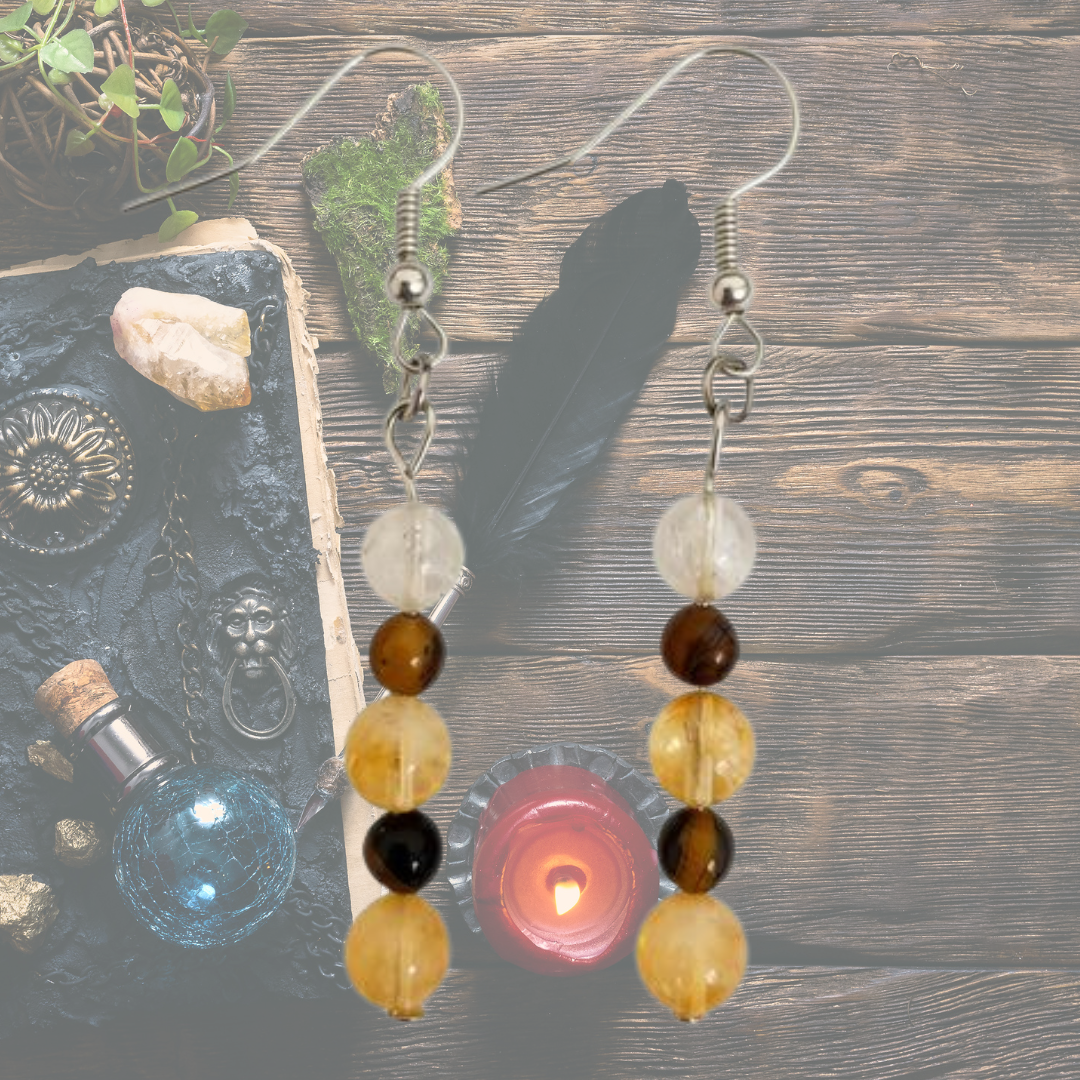 Solar Confidence Dangle Earrings