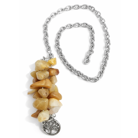 Solar Oracle Yellow Aventurine Divination Pendulum