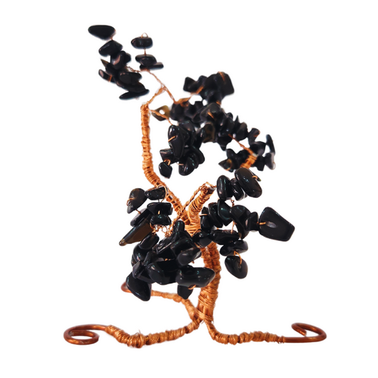 Soul's Guardian Black Obsidian Gem Tree