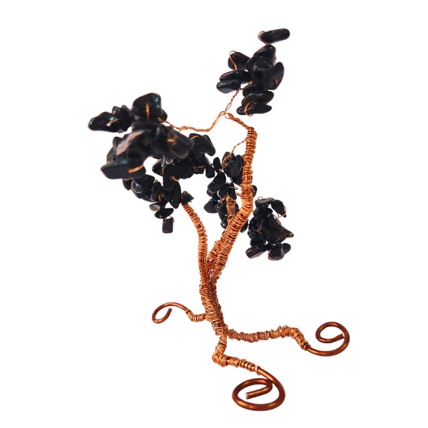 Soul's Guardian Black Obsidian Gem Tree