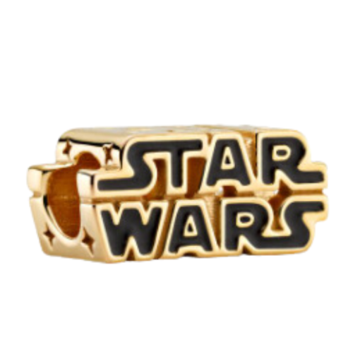 Star Wars Gold 3D Logo Charm