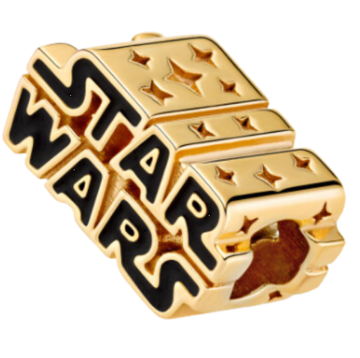 Star Wars Gold 3D Logo Charm