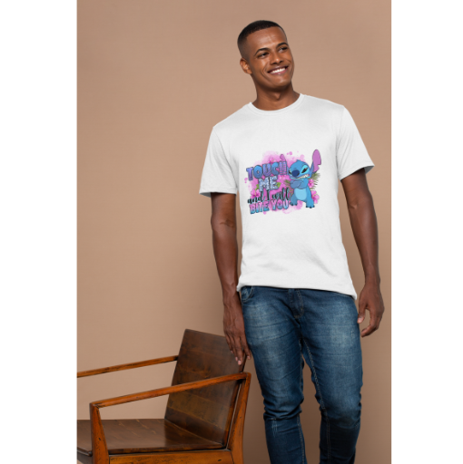 Stitch Touch Me And I Will Bite You Themed T-Shirt – Raziel Designs Stitch Touch Me And I Will Bite You Themed T-Shirt – Raziel Designs