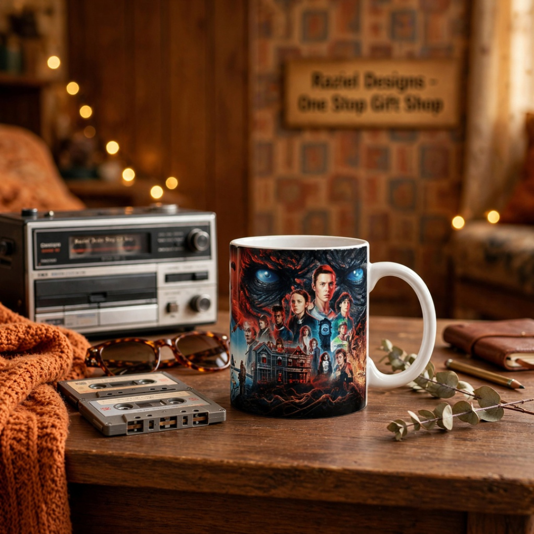 Stranger Things Themed Printed Coffee Cup