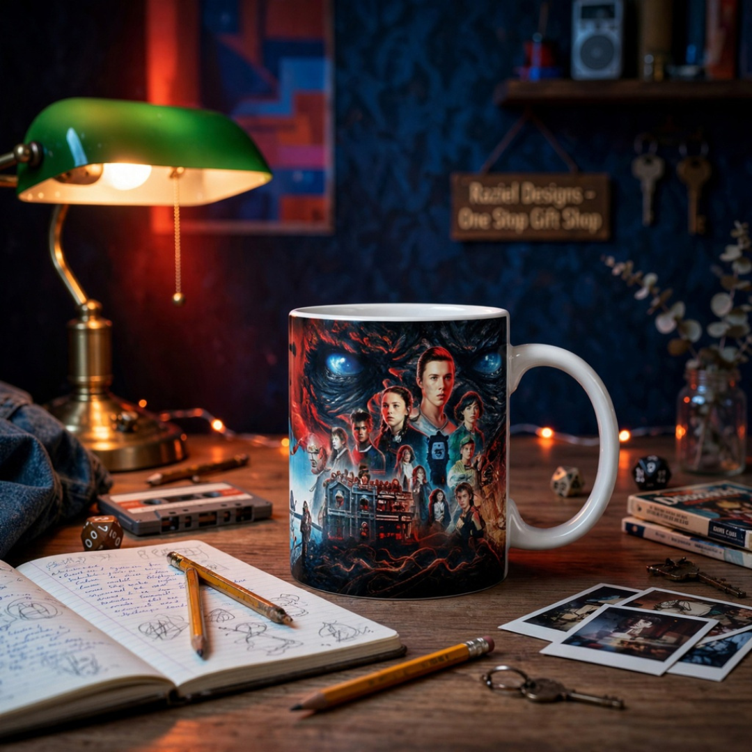 Stranger Things Themed Printed Coffee Cup