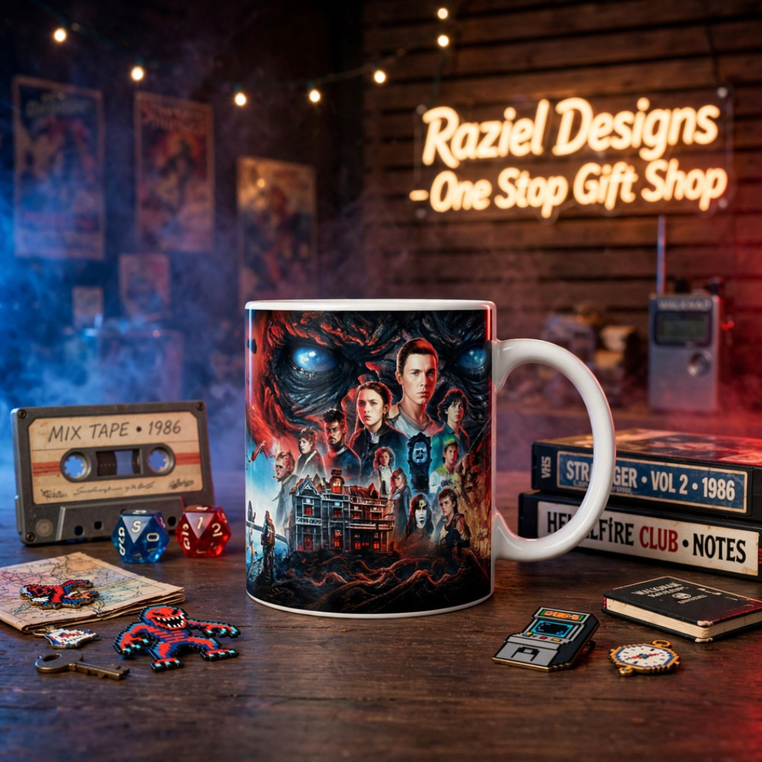 Stranger Things Themed Printed Coffee Cup