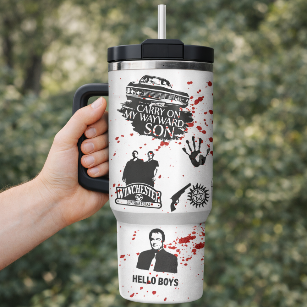 Supernatural Inspired 40oz Quencher Tumbler