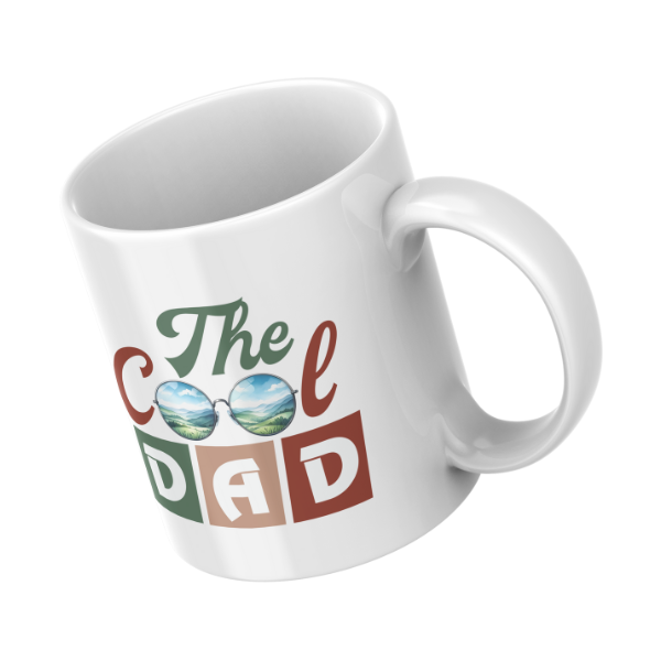 The Cool Dad Coffee Cup and Coaster Set