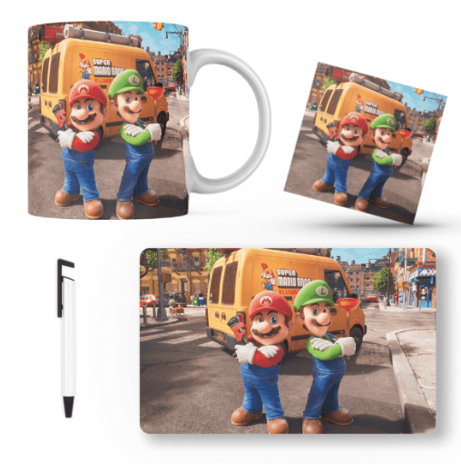 The Super Mario Bros Mario and Luigi Themed Gift Set