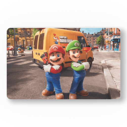 The Super Mario Bros Mario and Luigi Themed Mousepad