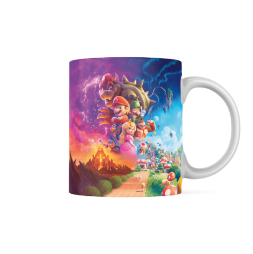 The Super Mario Bros Movie Themed Printed Coffee Cup