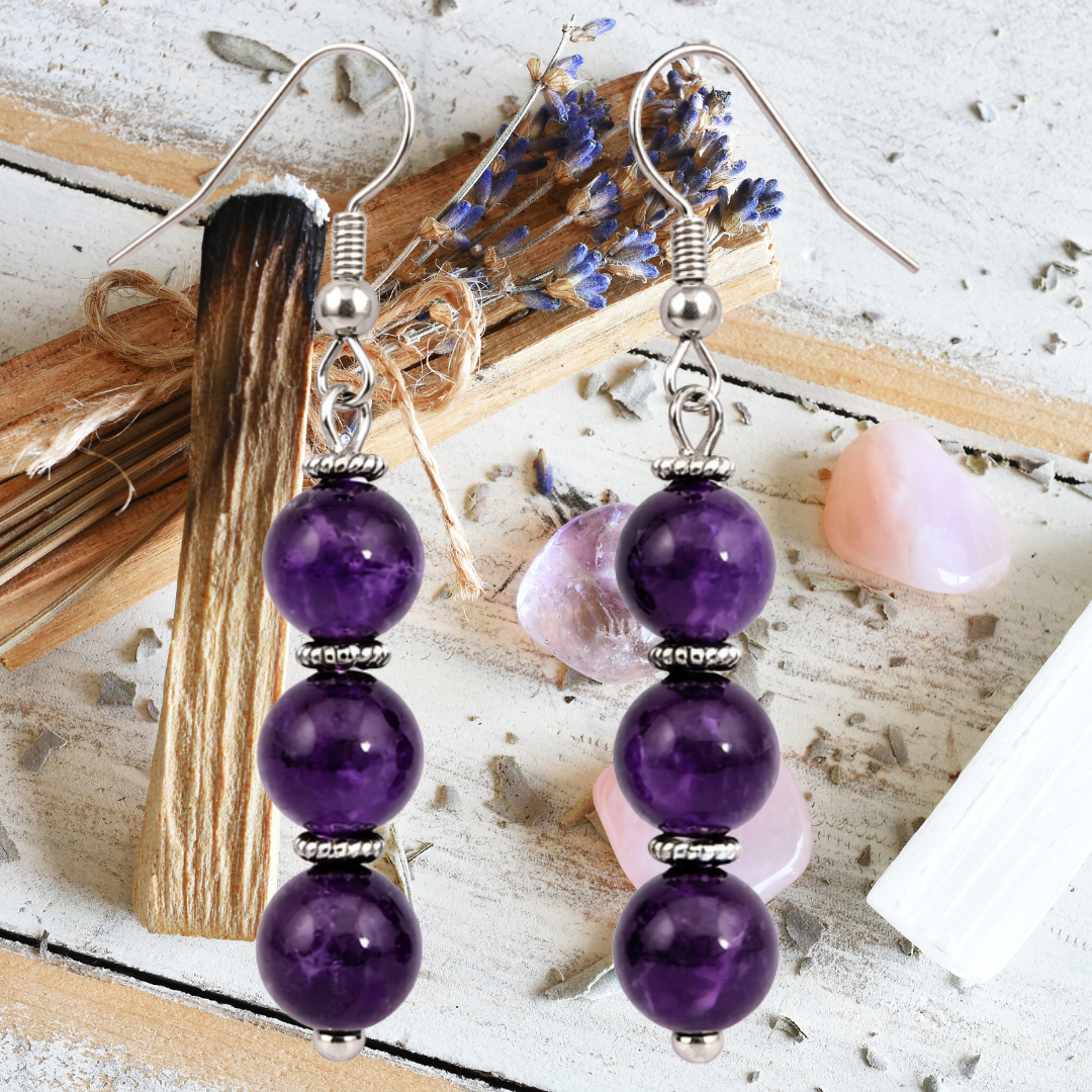 Trinity of Protection Dangle Earrings