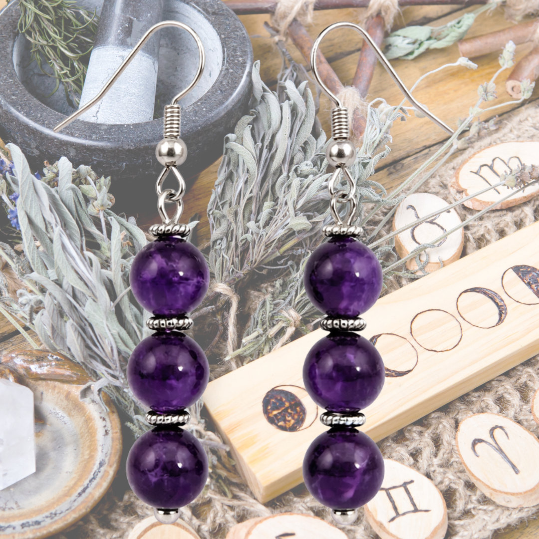 Trinity of Protection Dangle Earrings