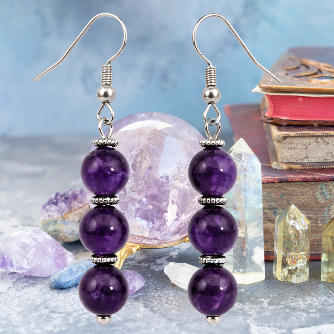 Trinity of Protection Dangle Earrings