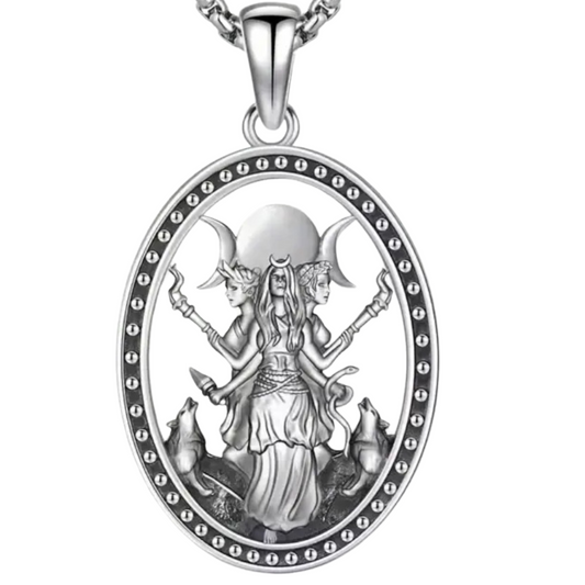 Trinity of the Goddess Pendant Necklace
