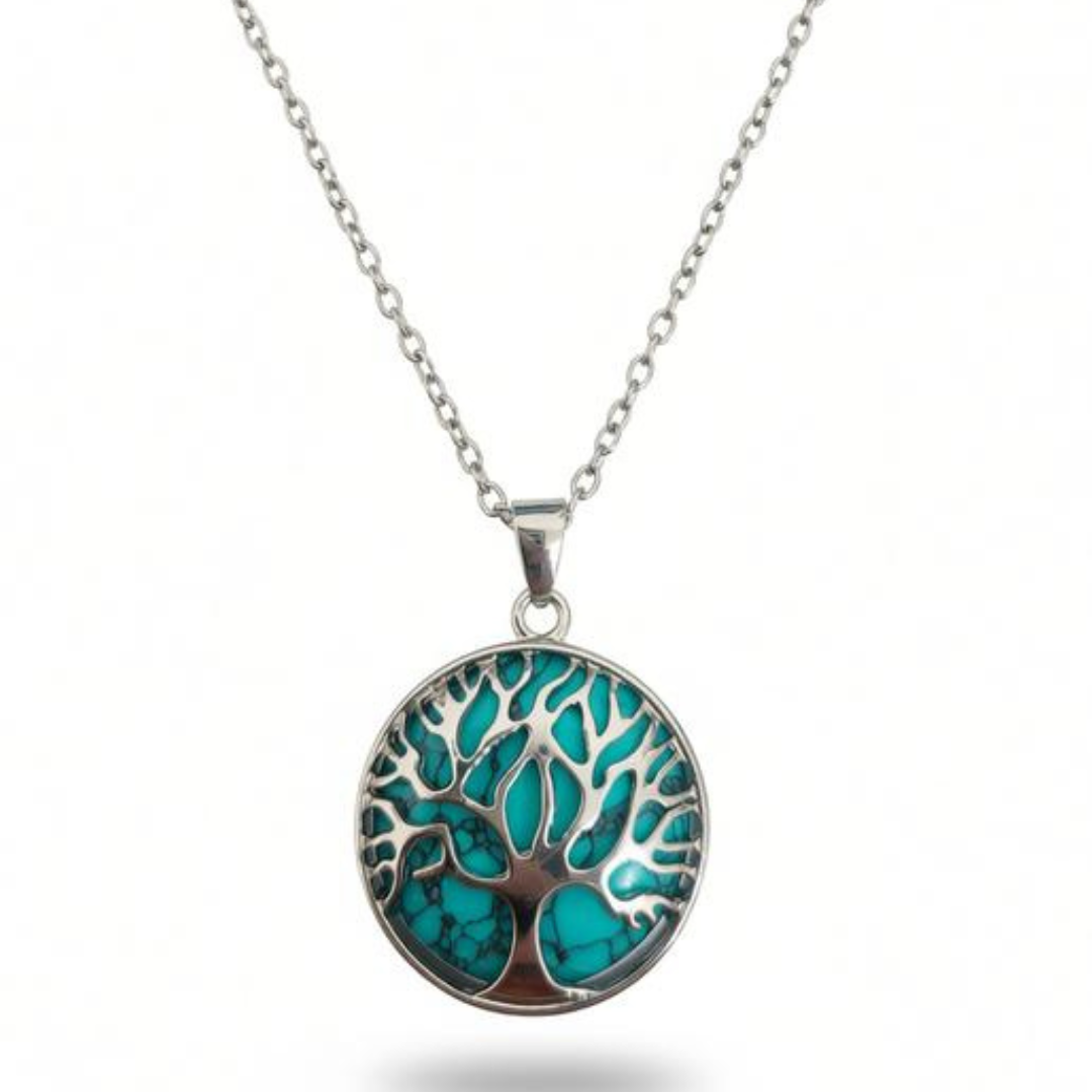Turquoise Tree of Life Necklace