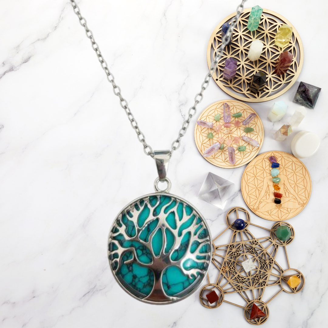 Turquoise Tree of Life Necklace