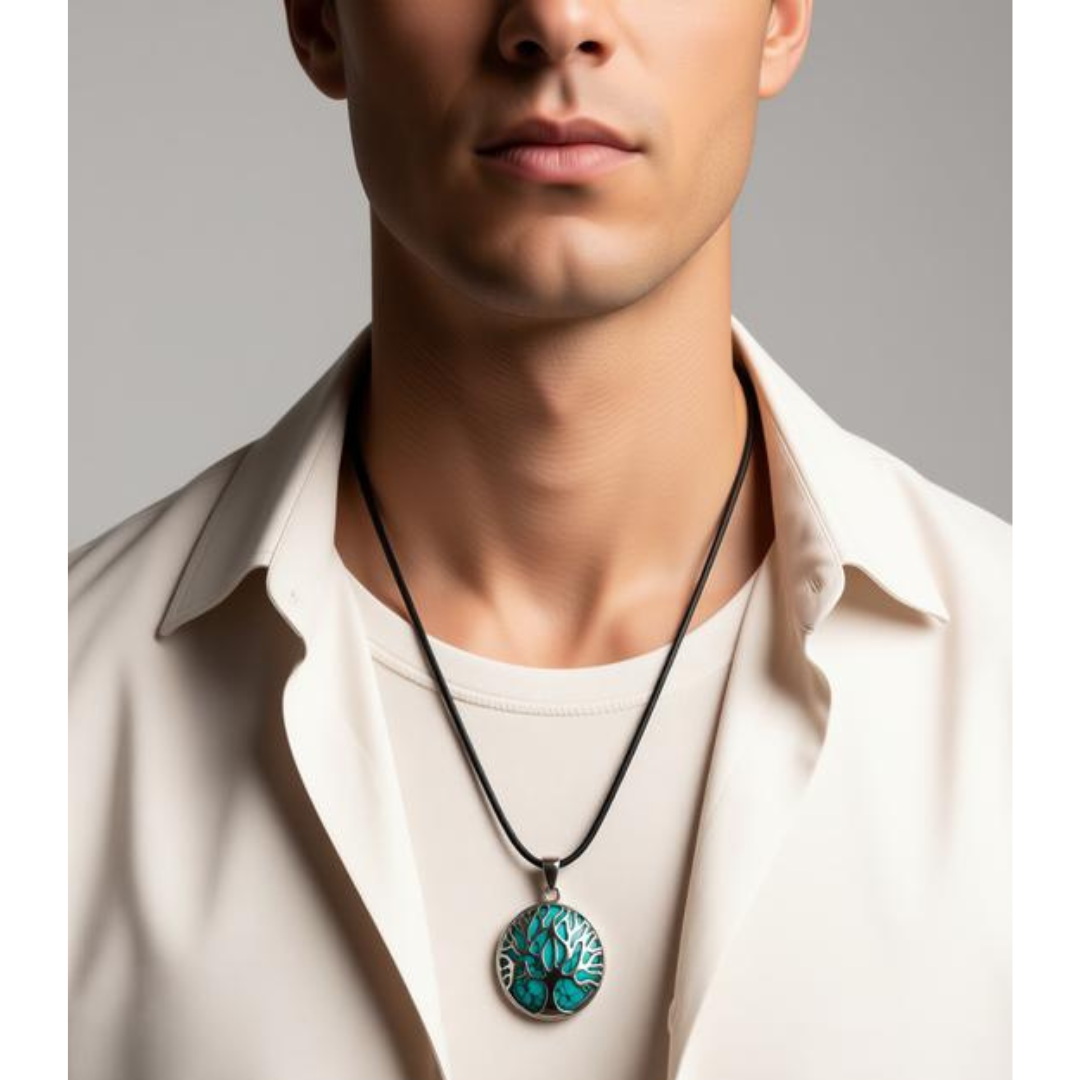 Turquoise Tree of Life Necklace