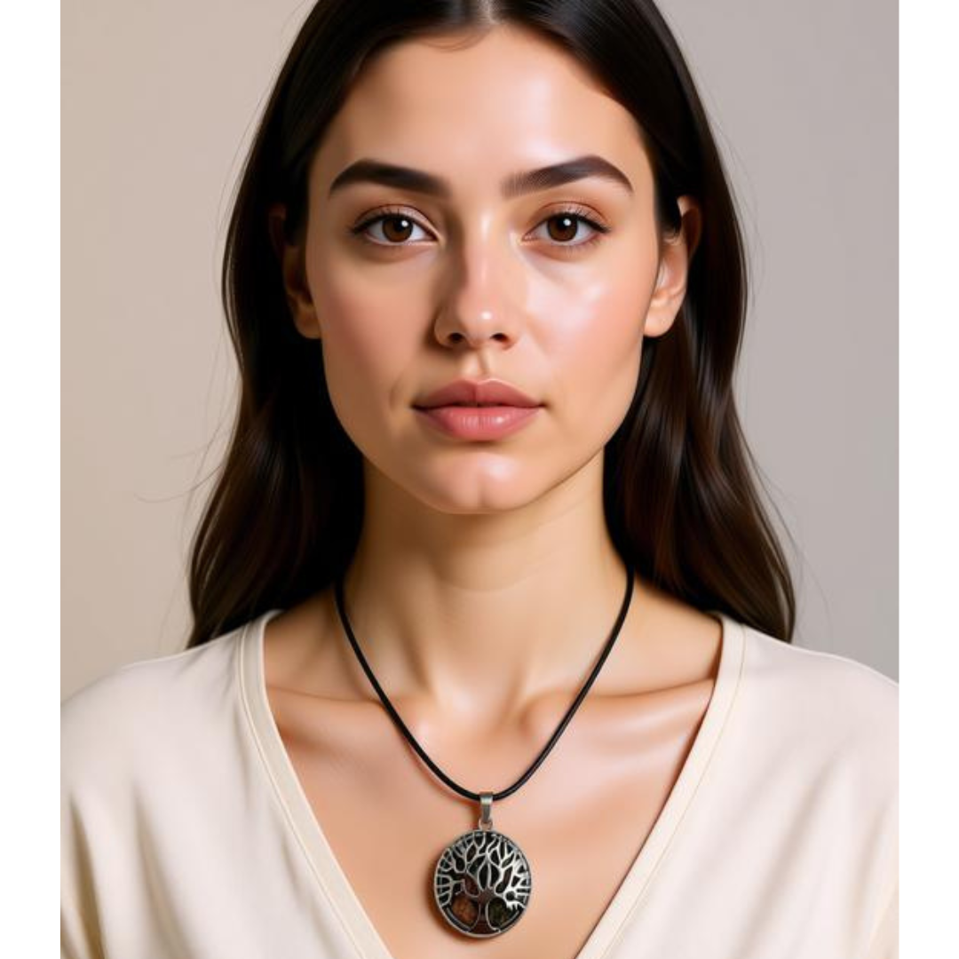 Unakite Tree of Life Necklace