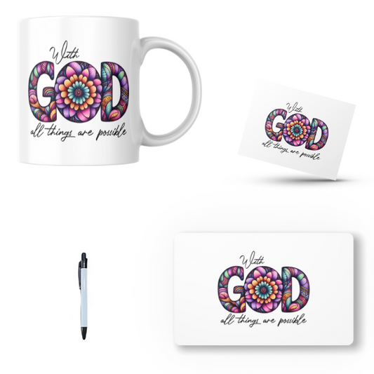 With God All Things Are Possible Gift Set