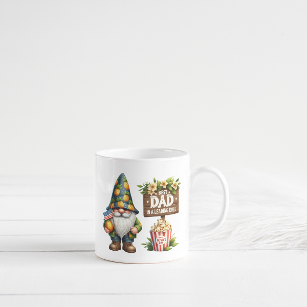 Gnome Best Dad In a Leading Role Coffee Cup