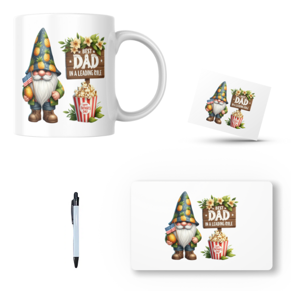 Gnome Best Dad In a Leading Role Gift Set