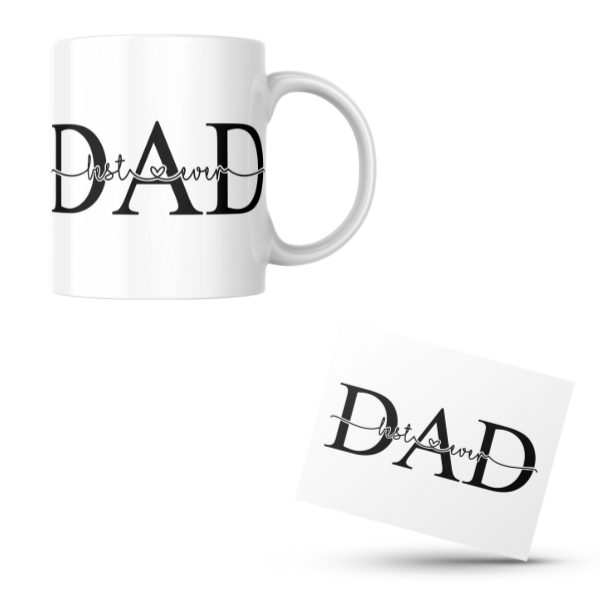 Dad Best Ever Coffee Cup and Coaster Set