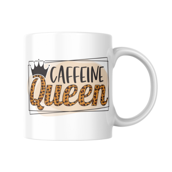 Caffeine Queen Coffee Cup and Coaster Set