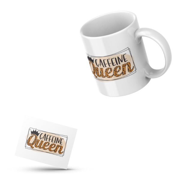 Caffeine Queen Coffee Cup and Coaster Set